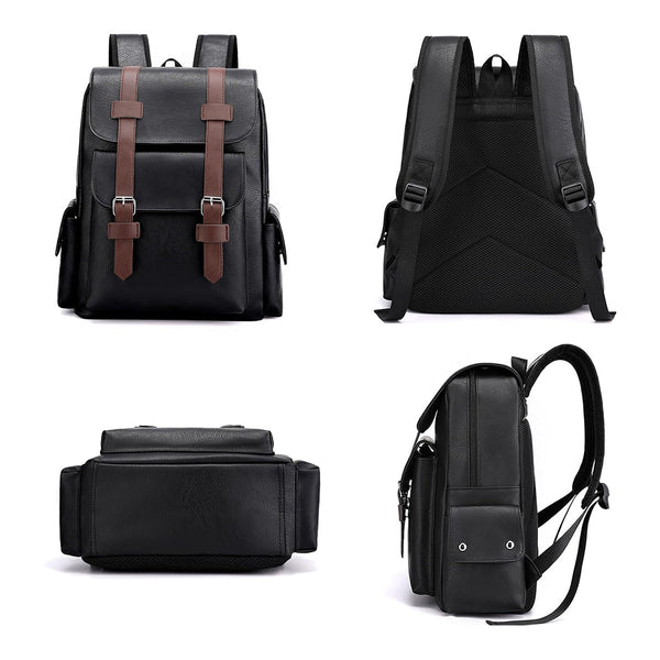 NomadPac Mochila de Cuero Impermeable Retro