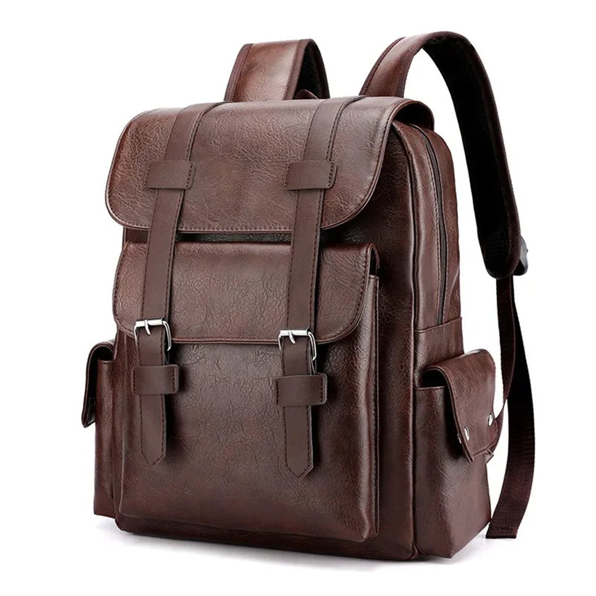 NomadPac Mochila de Cuero Impermeable Retro