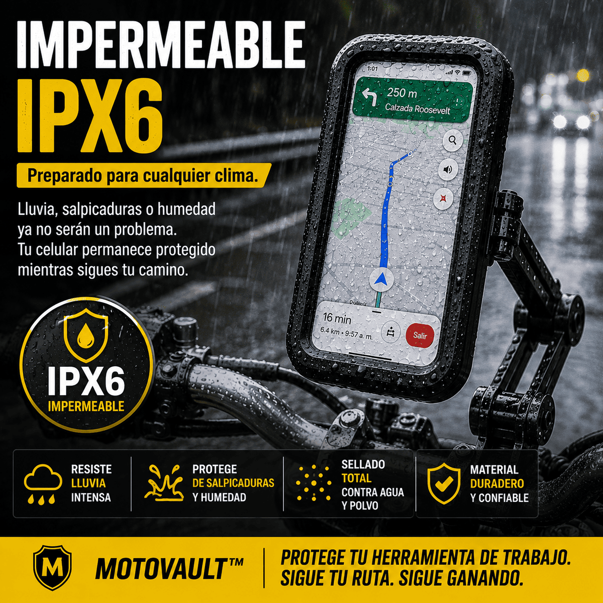 MotoVault™ | Protección inteligente para motociclistas