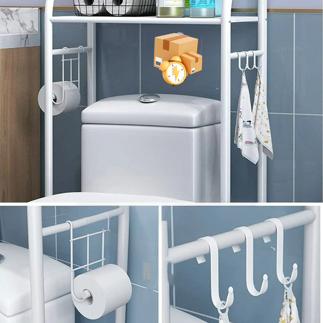 Nuevo Estante para Baño/lavadero - Soporte Organizador para Espacios Pequeños