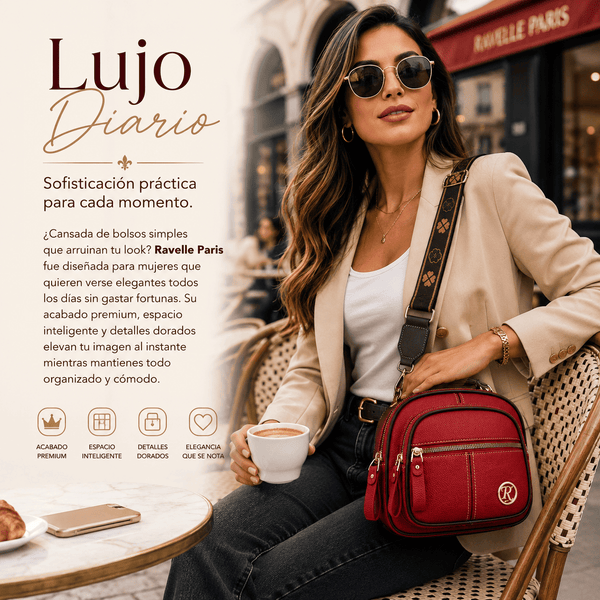Bolso de hombro elegante e informal | Ravelle Paris