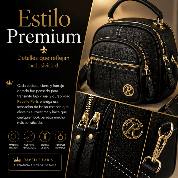 Bolso de hombro elegante e informal | Ravelle Paris