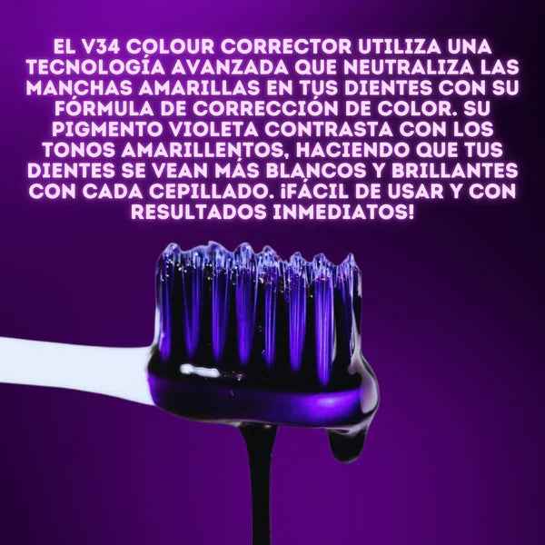 Crema Blanqueadora Dental V34® – Dentes 3 Tons Mais Brancos! ✨