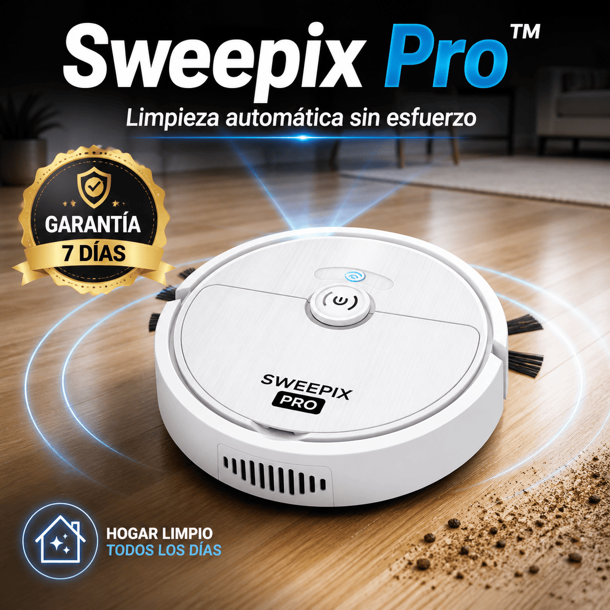Aspiradora Inteligente Automática Robot Sin Esfuerzo | Sweepix Pro™