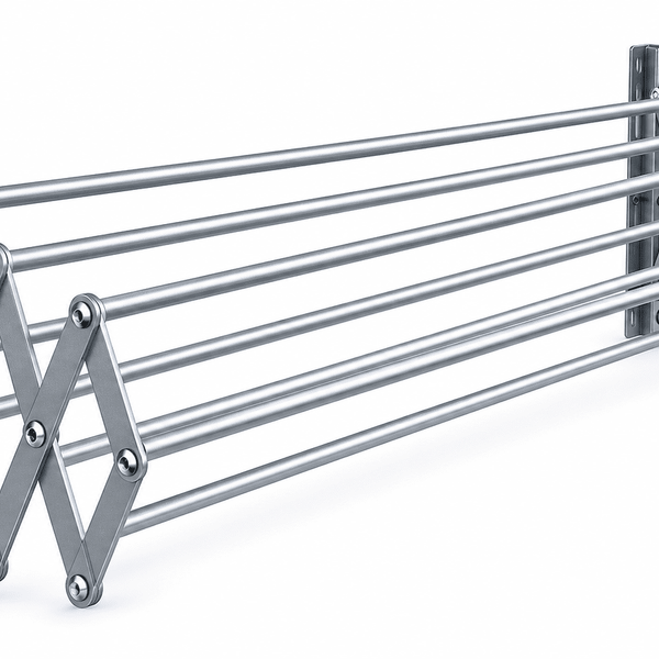 Tendedero Plegable de Pared Tipo Acordeón de 100 cm