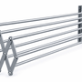 Tendedero Plegable de Pared Tipo Acordeón de 100 cm