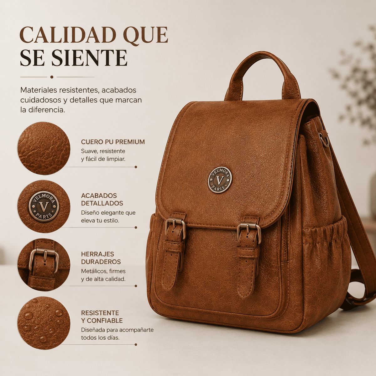 Mochila Mujer Velmora Paris™ | Último día de la Promoción.