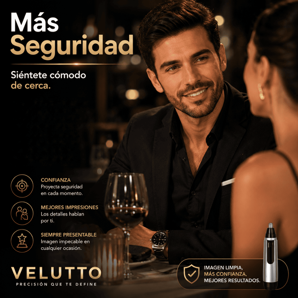 Recortador de pelo de nariz y orejas - Precision Velutto