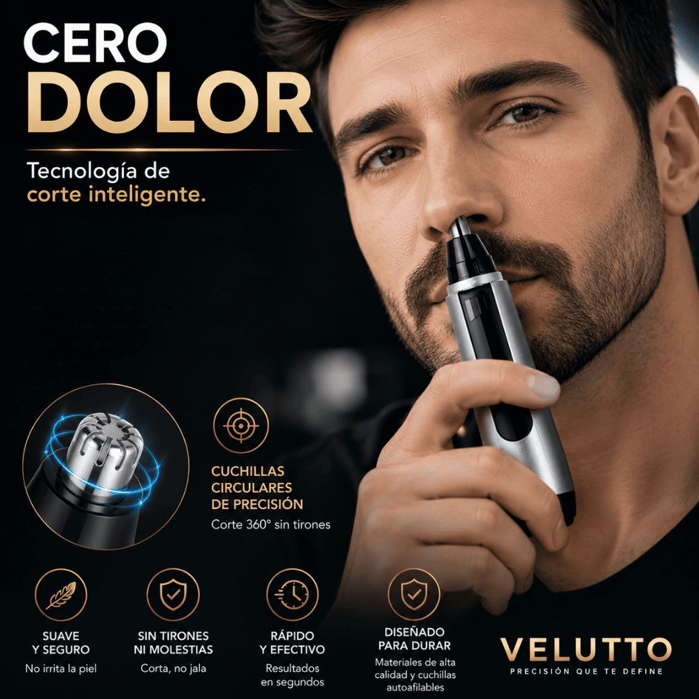 Recortador de pelo de nariz y orejas - Precision Velutto