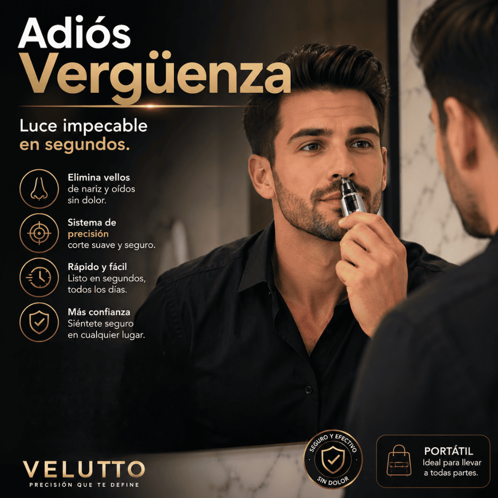 Recortador de pelo de nariz y orejas - Precision Velutto